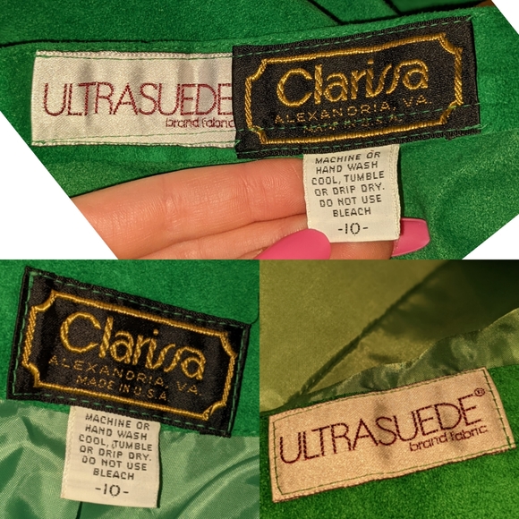Clarissa Alexandria, VA. Ultrasuede brand fabric 2pc set outfit - Picture 6 of 16